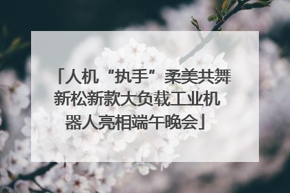 人机“执手”柔美共舞 新松新款大负载工业机器人亮相端午晚会